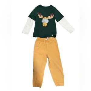 Tommy Bahama Moose Graphic Shirt and Pants Set